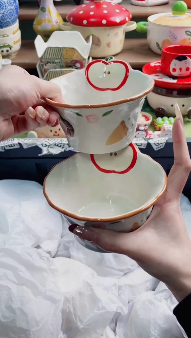 陶瓷依*X2个苹果********