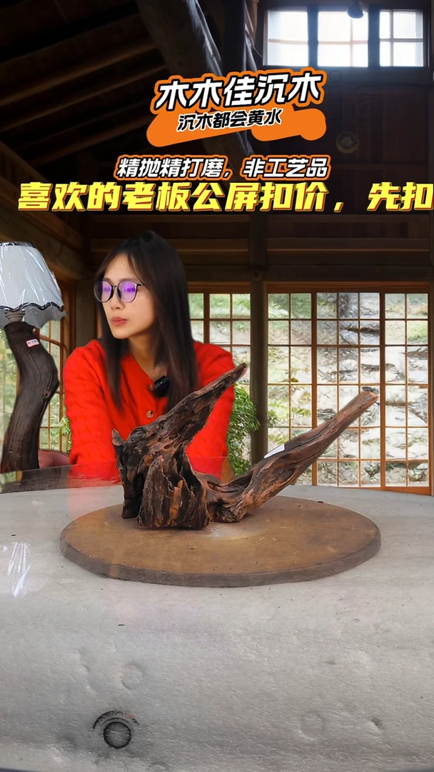 鱼****A木木佳沉木鱼缸造景-420