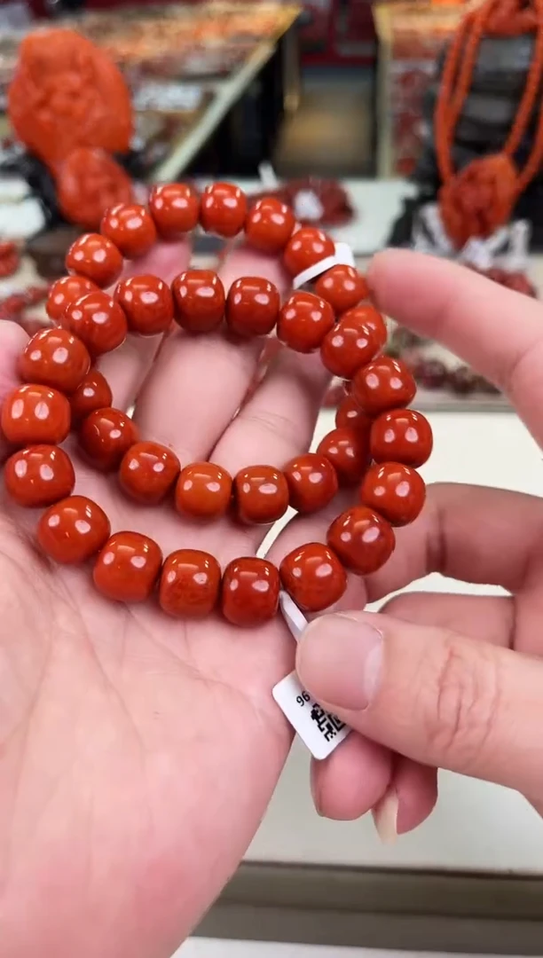 未镶嵌瓦西老型手串12+南红玛瑙（多样式发其一）