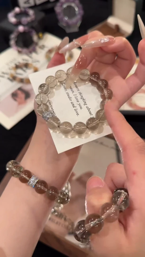 合金手链水晶茶水晶x2415