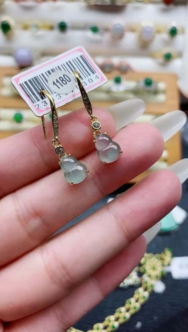 银S925镶嵌戒指翡翠1
