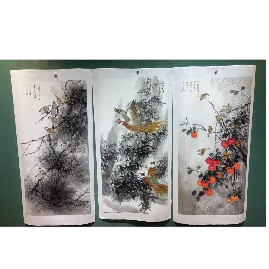 湖社画会/谢福堂/花鸟随机一副