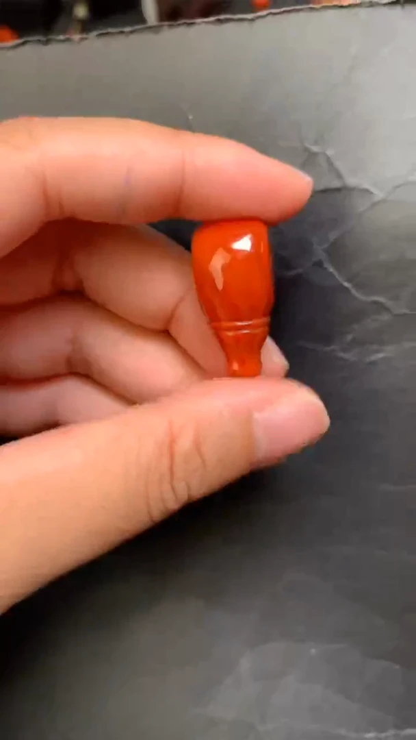 未镶嵌85南红玛瑙三通