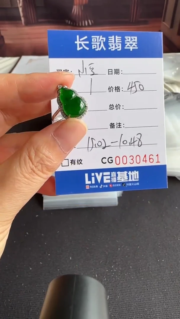 翡翠银S925镶嵌颈饰00000461