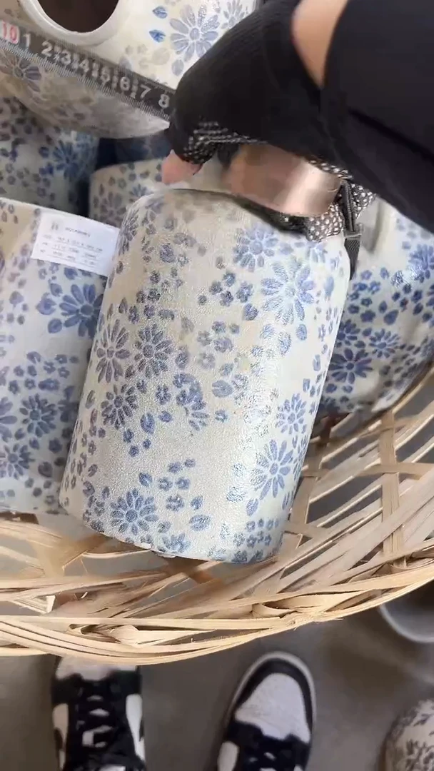 【闪购商品】陶瓷花盆高21cm内口6.5cm