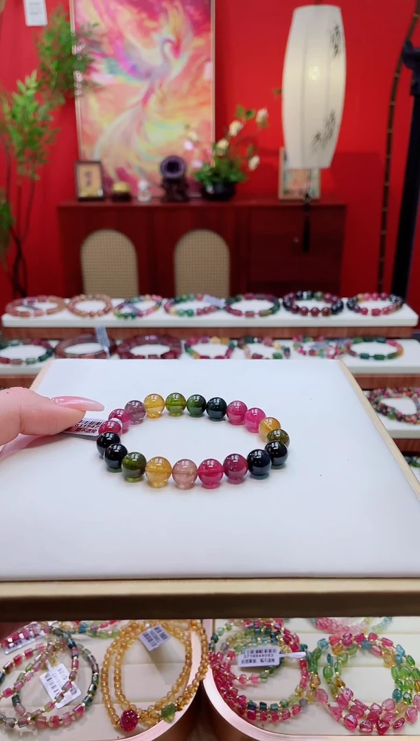 未镶嵌手串碧玺手串多样性发一