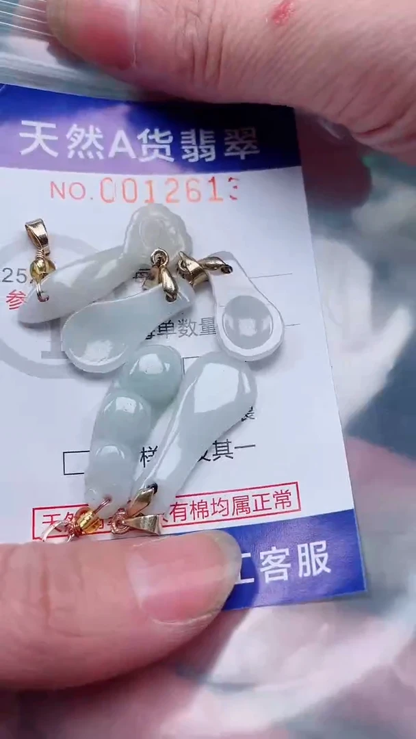 翡翠未镶嵌吊坠(赠链)1