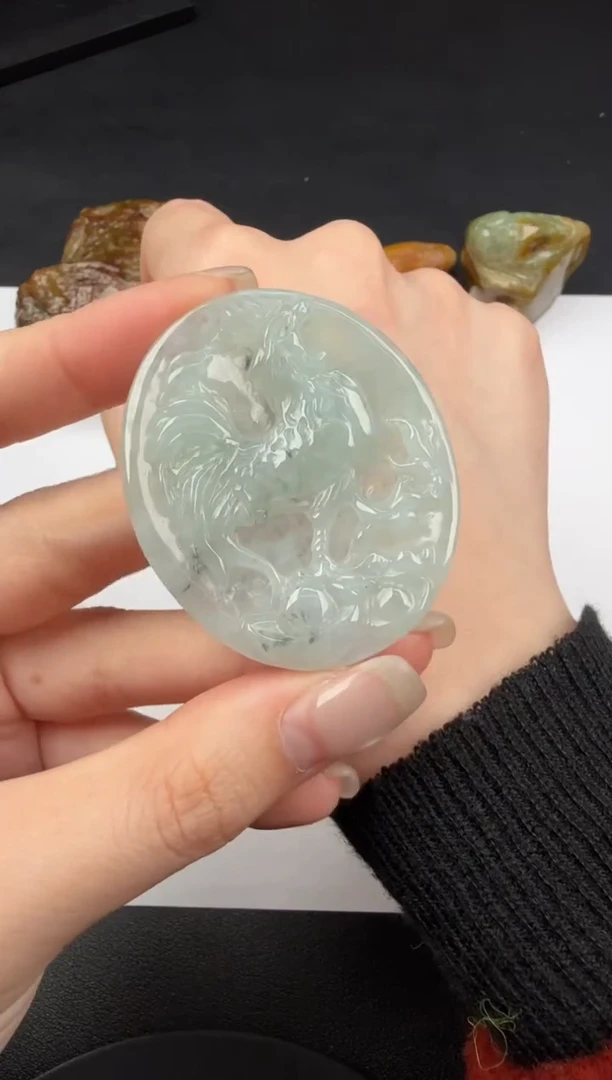 吊坠(不含链)未镶嵌翡翠翡翠饰品-24