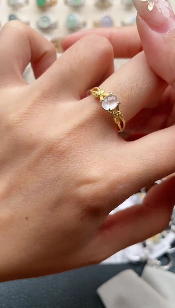 【闪购商品】翡翠戒指银S925镶嵌1111