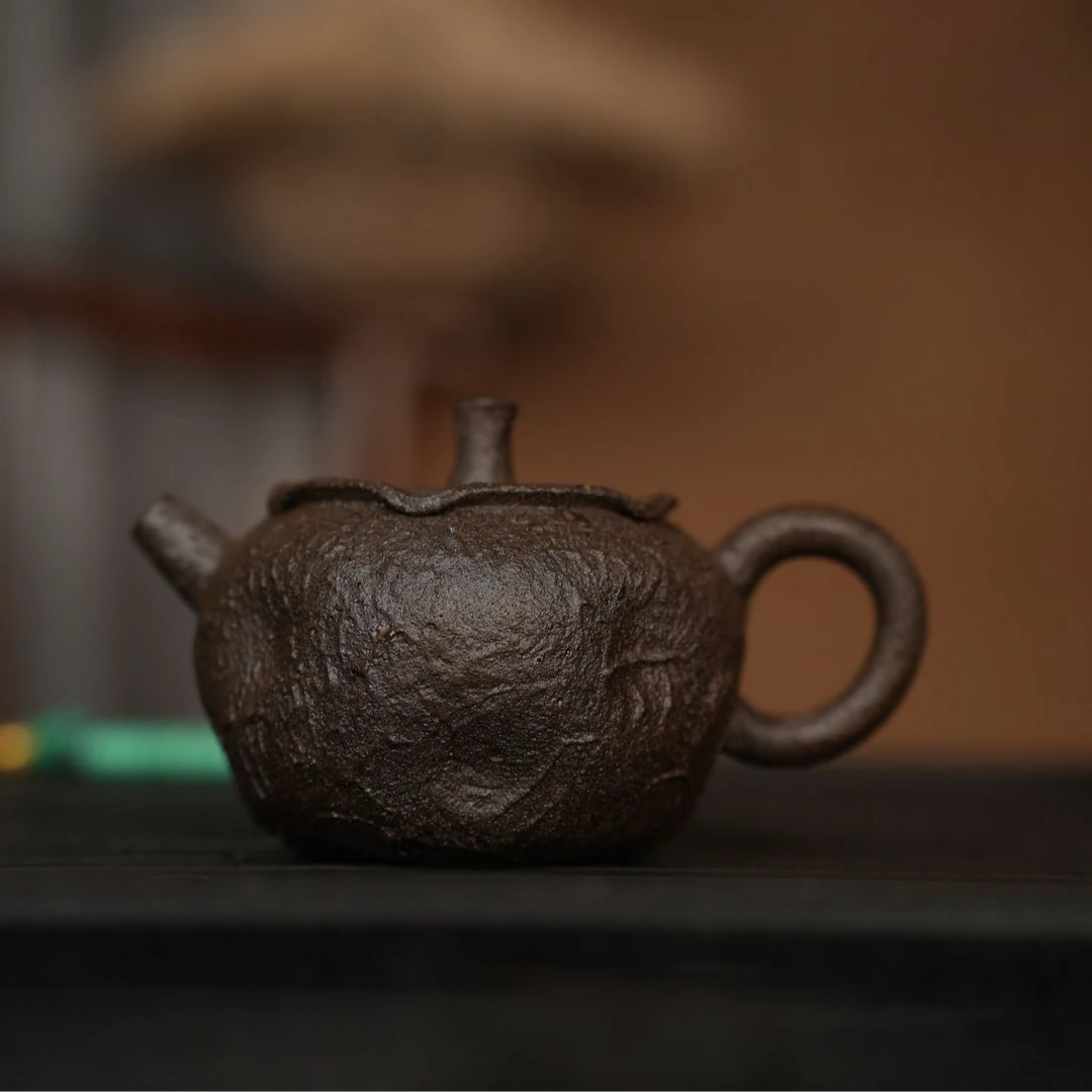 冰磧岩柿子壶 微堆绘 120cc