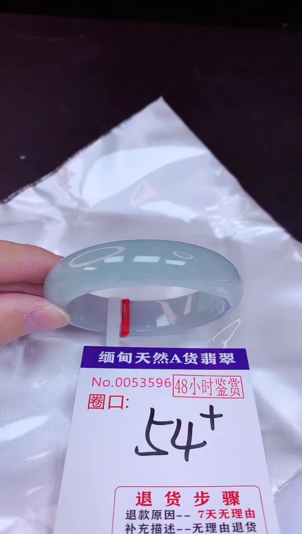 未镶嵌手镯翡翠54（48小时鉴赏期 ）