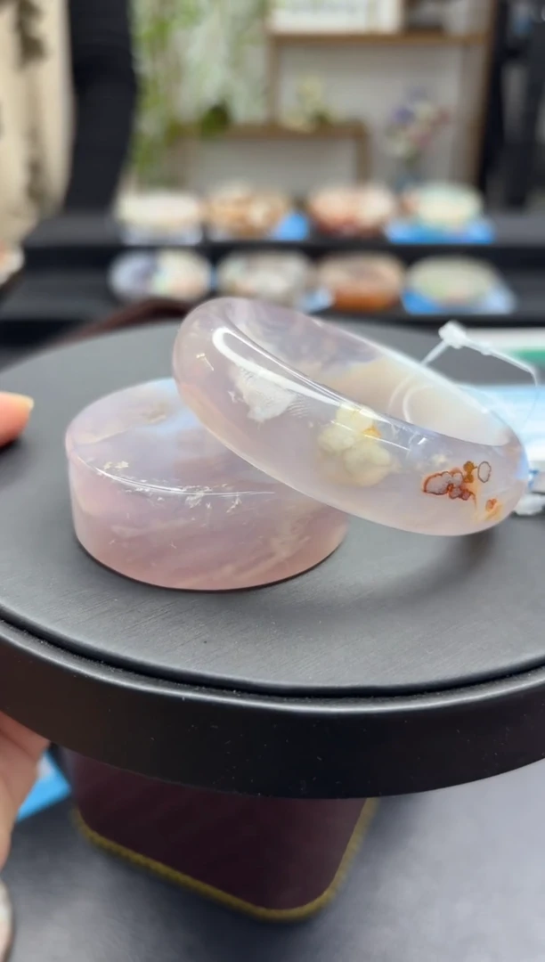 【闪购商品】石英质玉手镯未镶嵌C158(57圈赠送镯心)