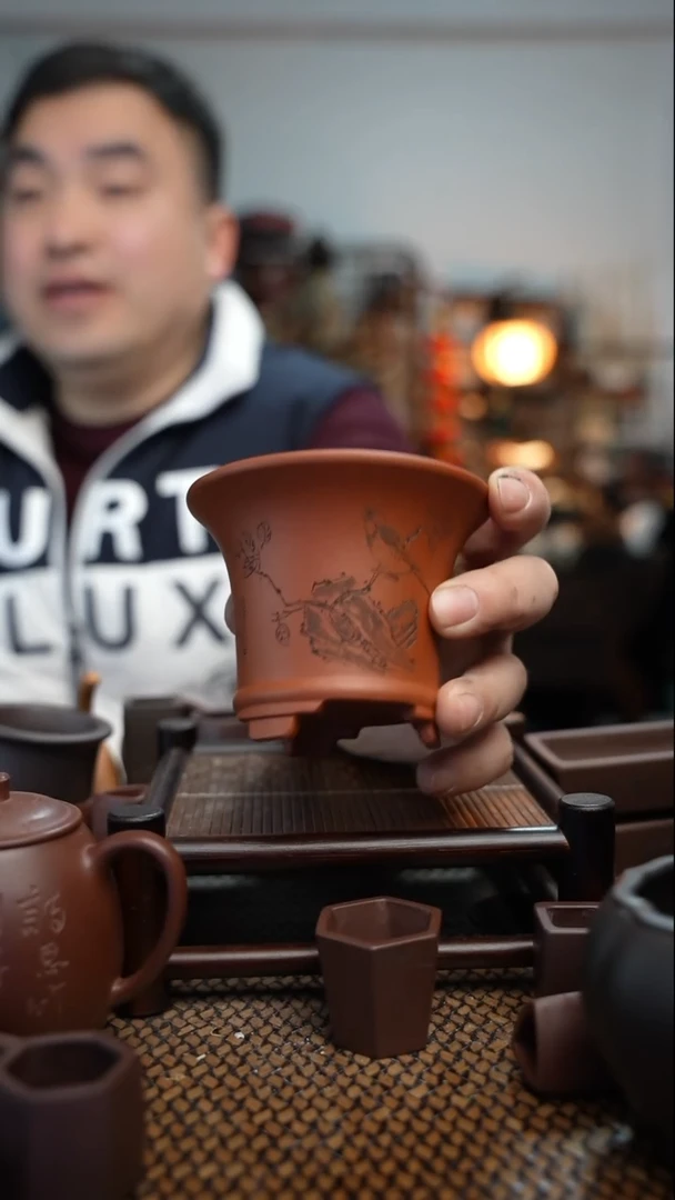 【闪购商品】紫砂花盆長木軒精品紫砂10*8