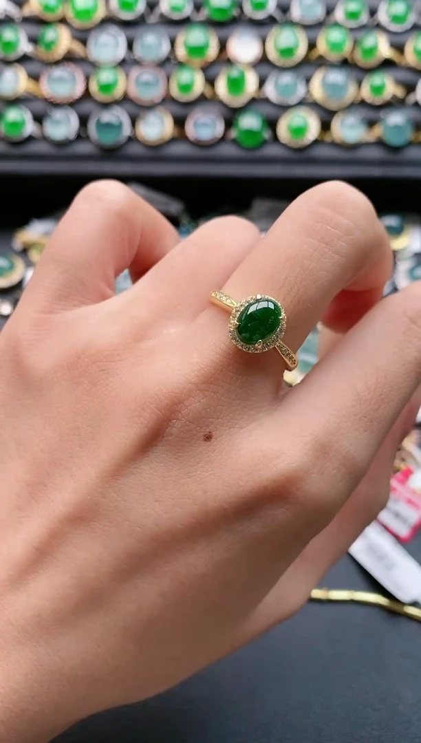 【闪购商品】翡翠戒指银S925镶嵌111111