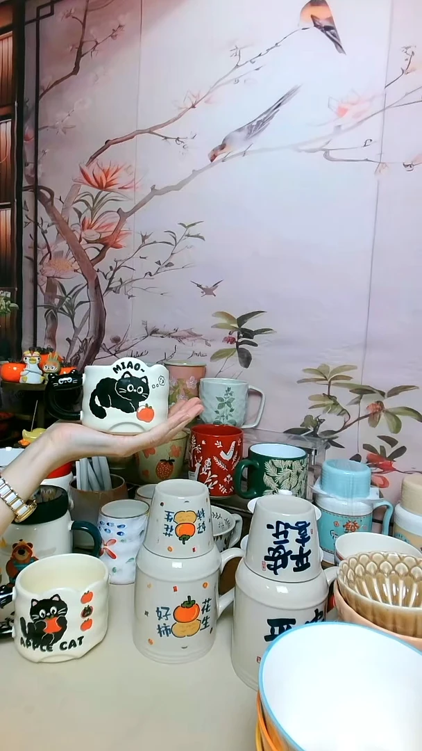 茶瓷物语小趴猫杯
