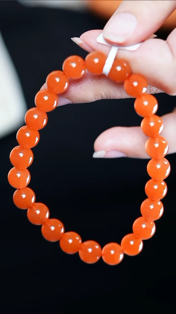 【闪购商品】南红玛瑙手串未镶嵌保山@@SCBS单-8m高光手工
