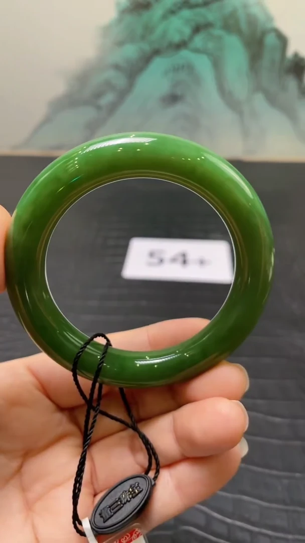 未镶嵌手镯和田玉（碧玉）女**姐54+