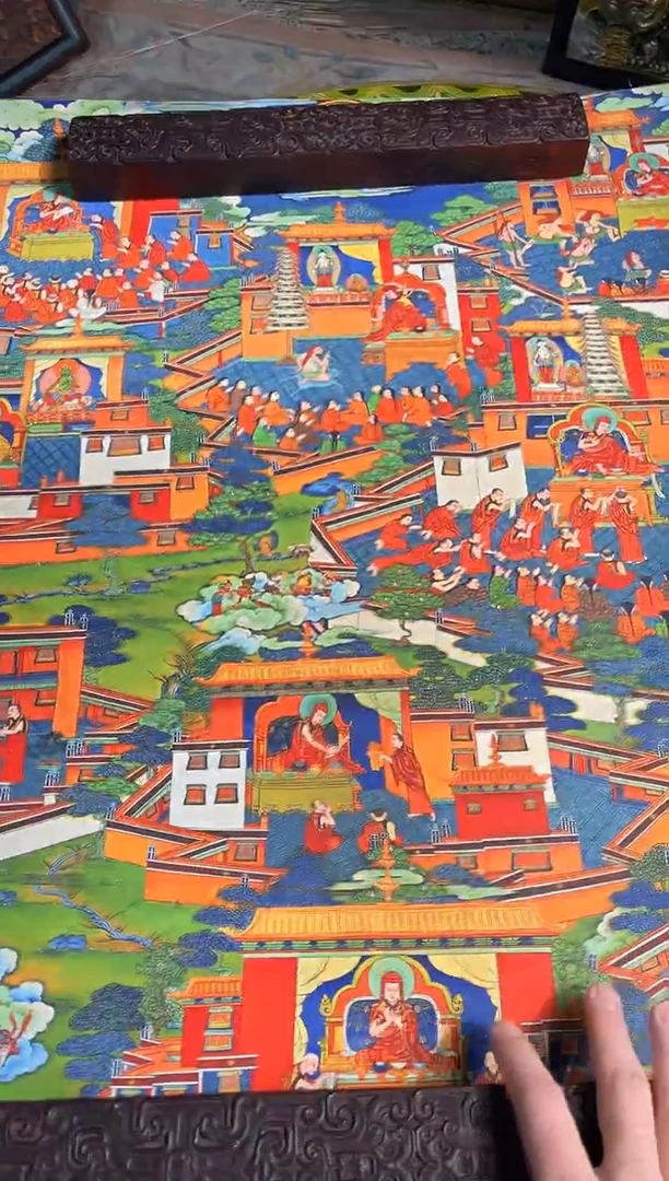 卷轴画路路的唐卡tk160