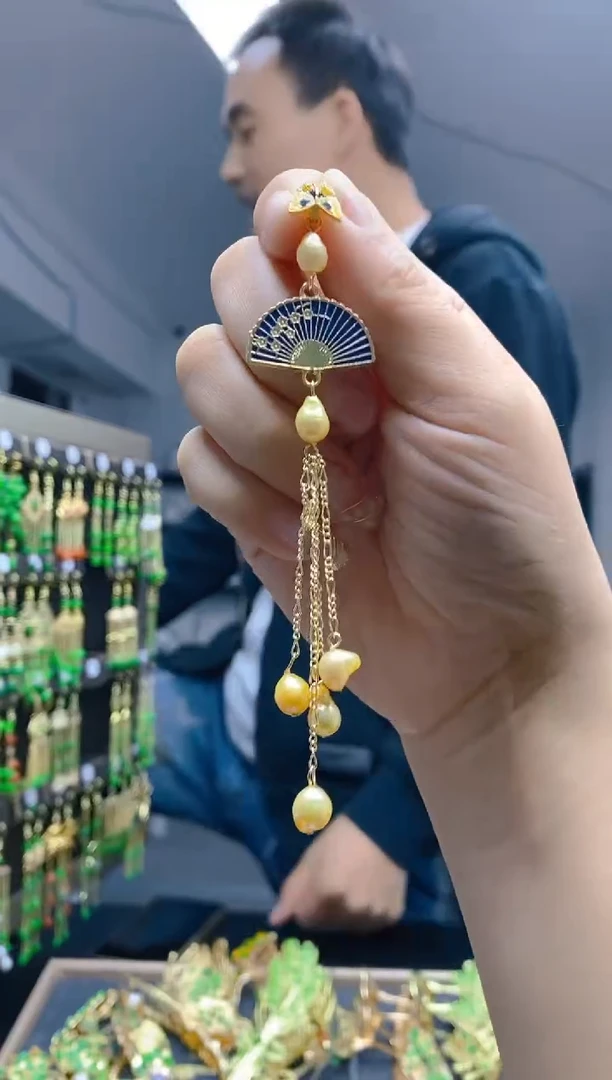 【闪购商品】淡水珍珠耳饰合金032珍珠饰品