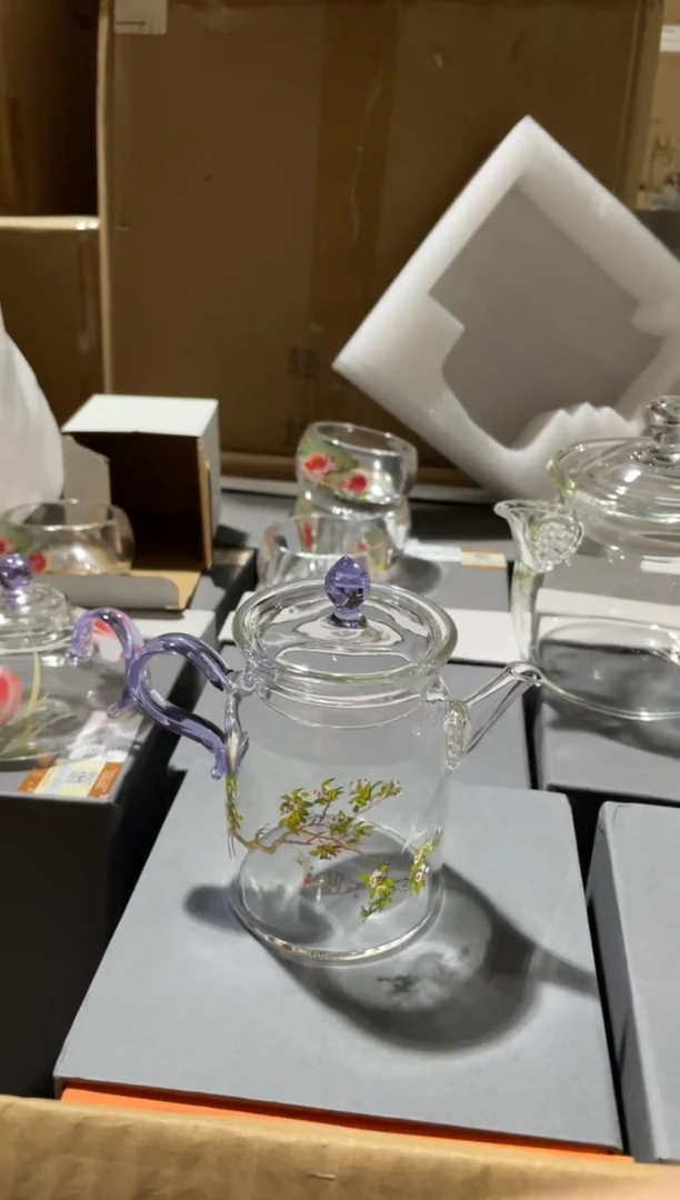 九河小执壶紫把梨花白燕啊