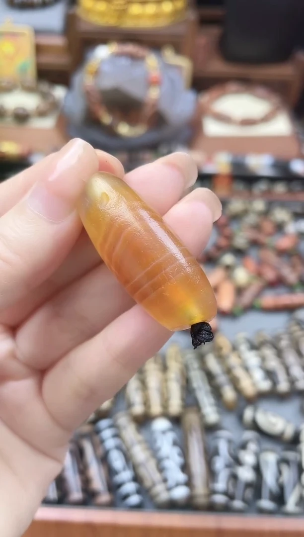 未镶嵌珠珠玛瑙/玉髓天然缠丝单珠