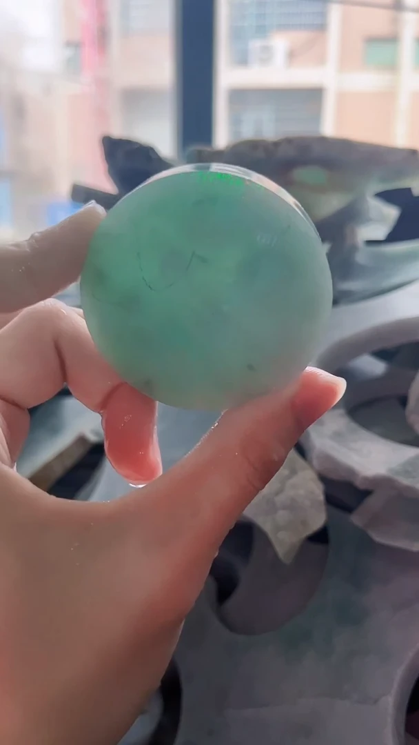 裸石翡翠高*雪缅甸翡翠A货1352