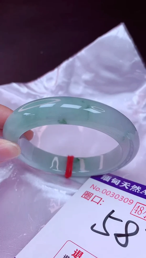 未镶嵌手镯翡翠58（48小时鉴赏期 ）