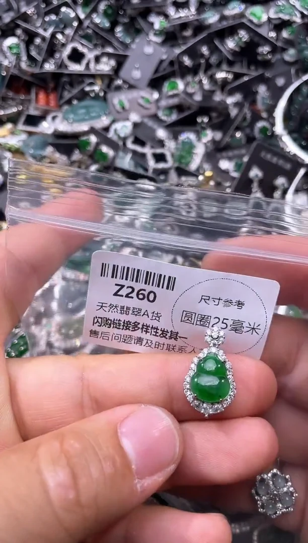 翡翠未镶嵌颈饰Z260吊坠