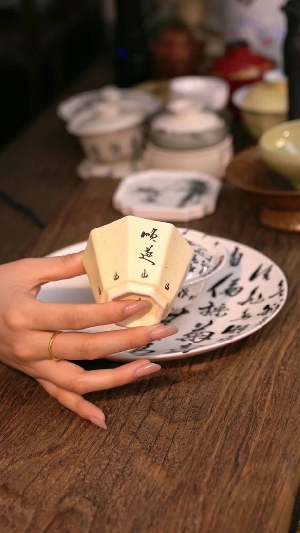 【八方顺遂杯】原创手工手绘茶器