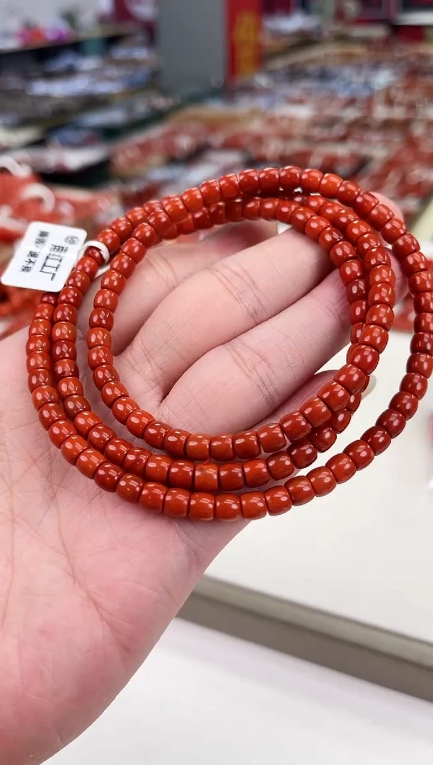 南红玛瑙瓦西直切多圈5+未镶嵌一个/条