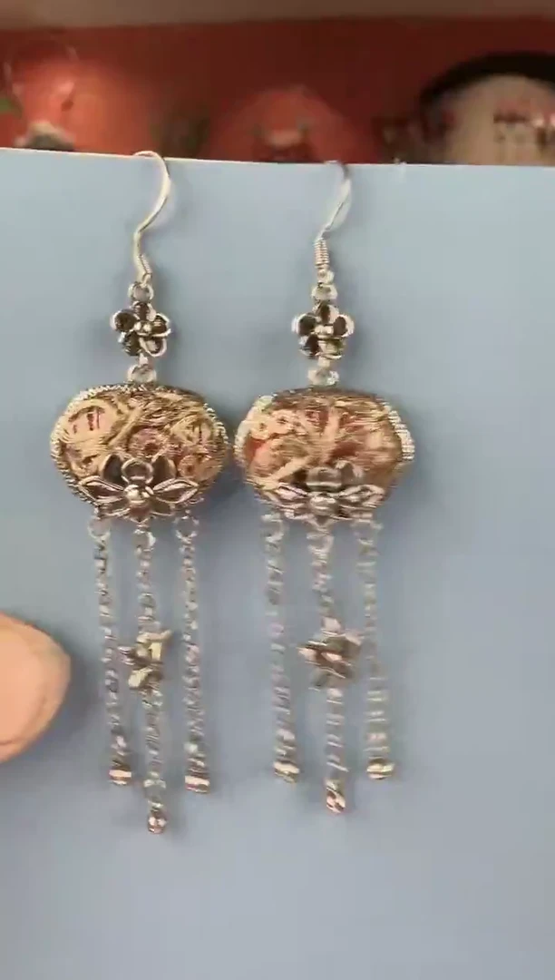 非遗手工刺绣耳环11