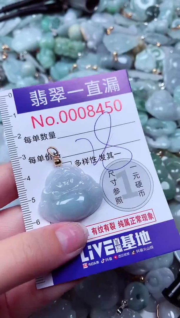 吊坠(不含链)未镶嵌翡翠8450