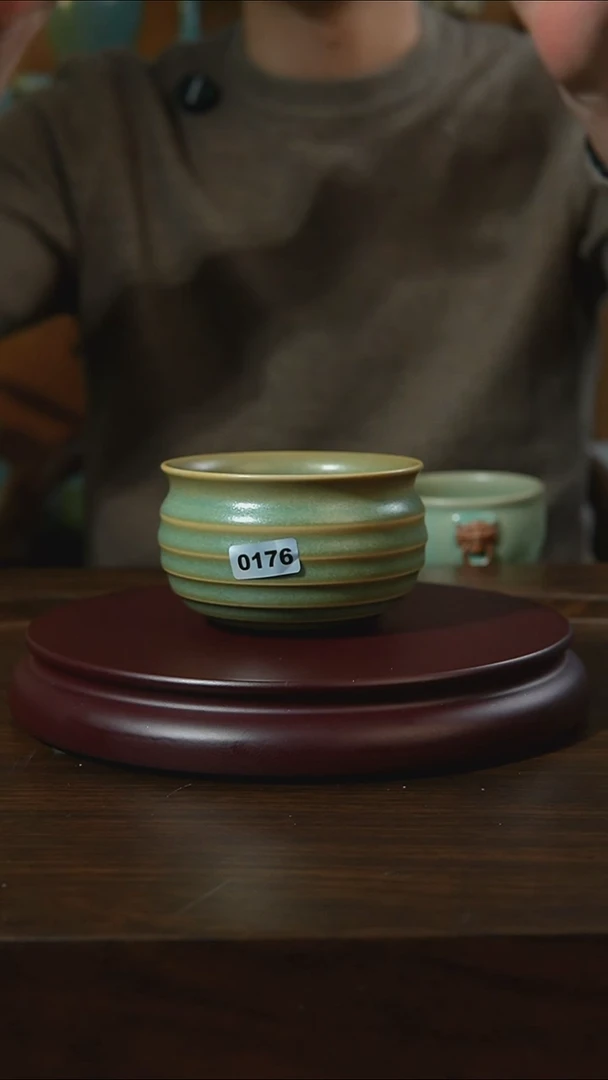 杯子瓷汝州原产地原矿仿古老釉q176
