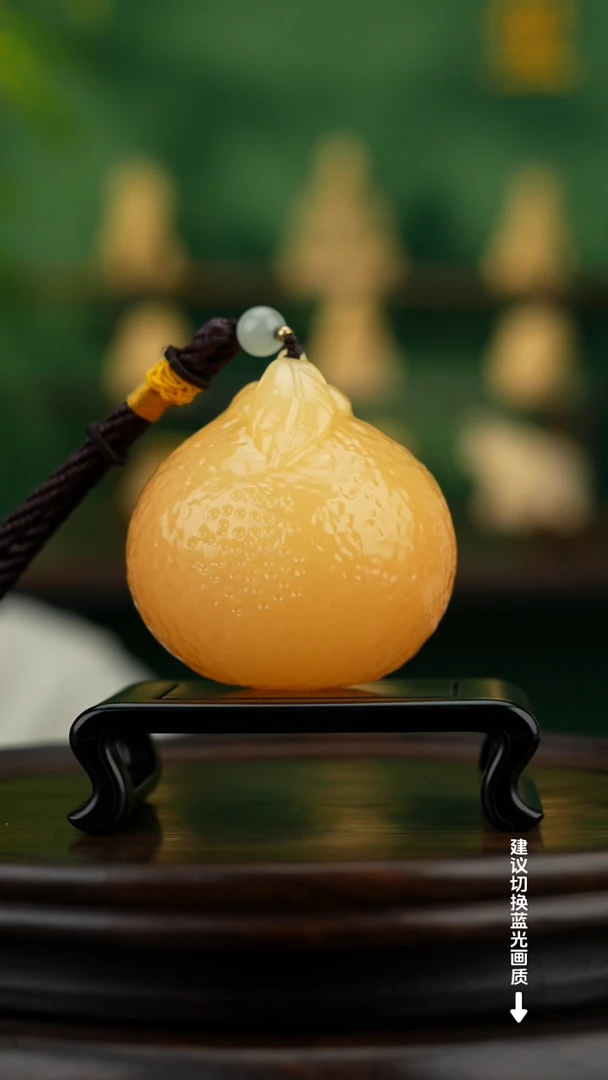 玉【大吉大利】天然玉石手把件