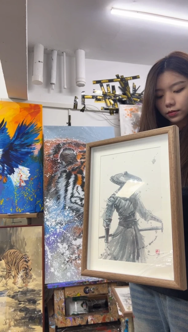 【闪购商品】丙烯画丫丫老师不良人摆台