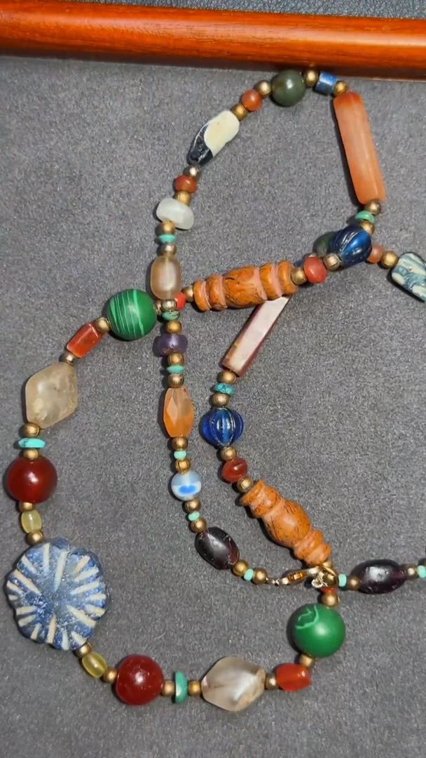 无非金属原子专属多彩拼接高古项链008