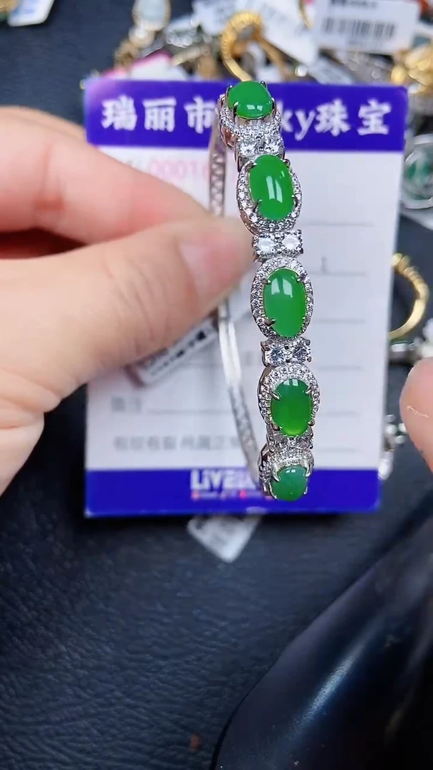 颈饰银S925镶嵌翡翠1627