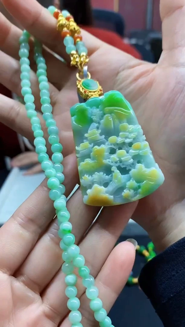颈饰未镶嵌翡翠翡翠吊坠