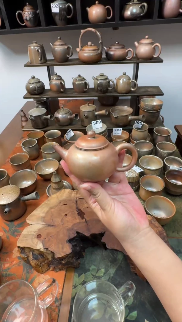 坭兴陶老****）柴烧水平壶