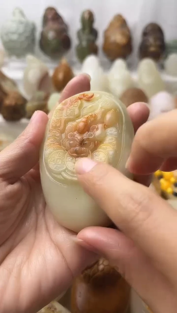 石材方解石棉纹正常不退换貔貅