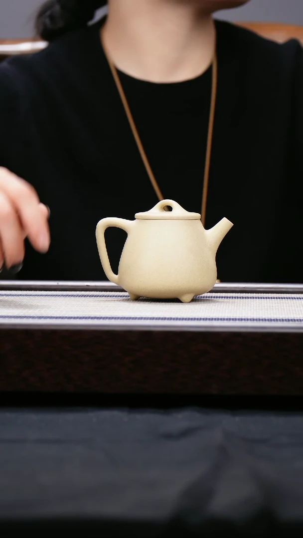 【闪购商品】紫砂茶壶本山绿泥   高石瓢壶