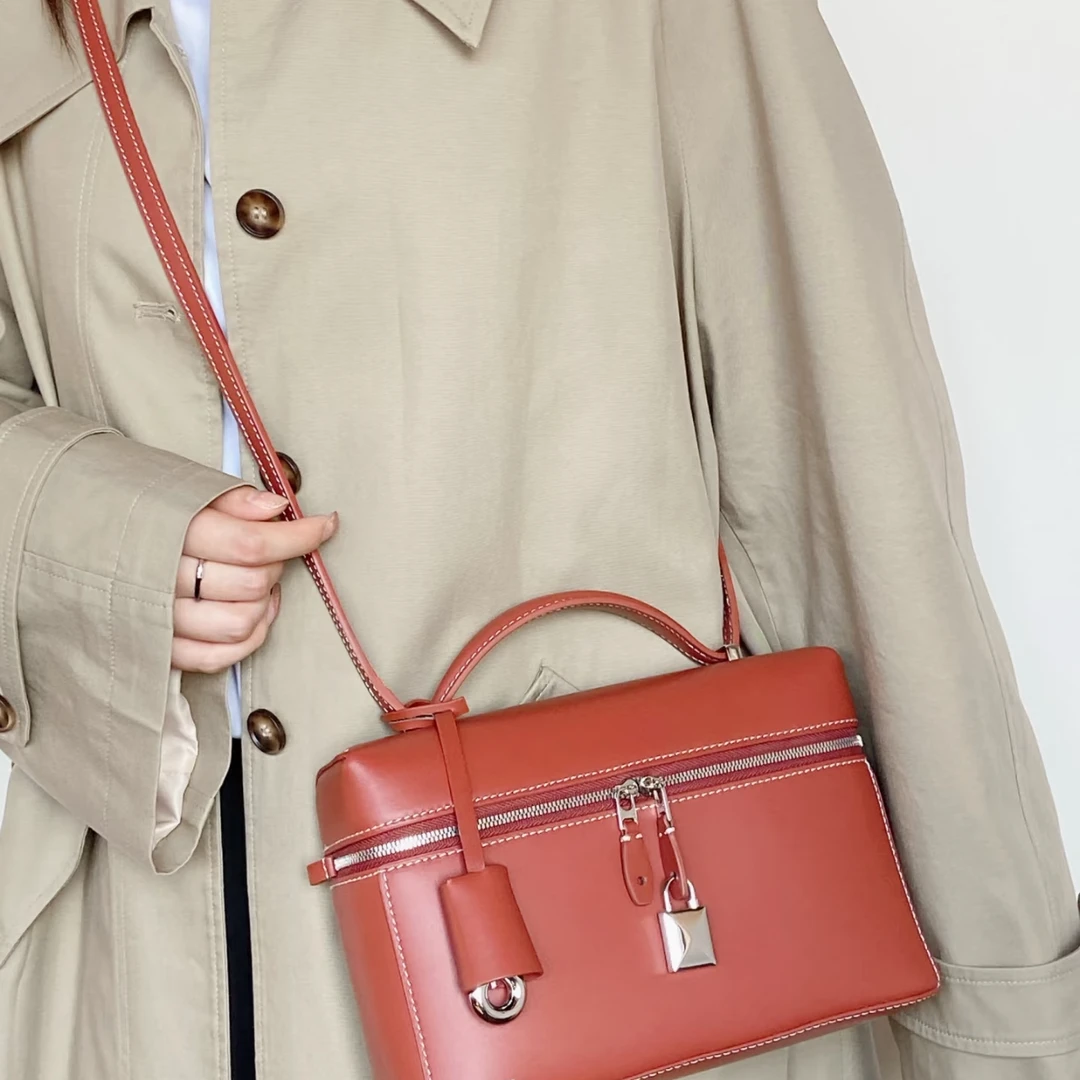 【老婆27】欧美时尚复古风轻奢风斜挎包轻奢百搭休闲饭盒包