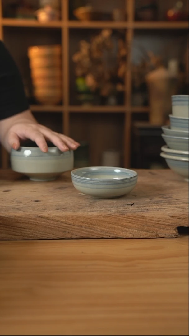 青云系列的大号蘸料碟1个