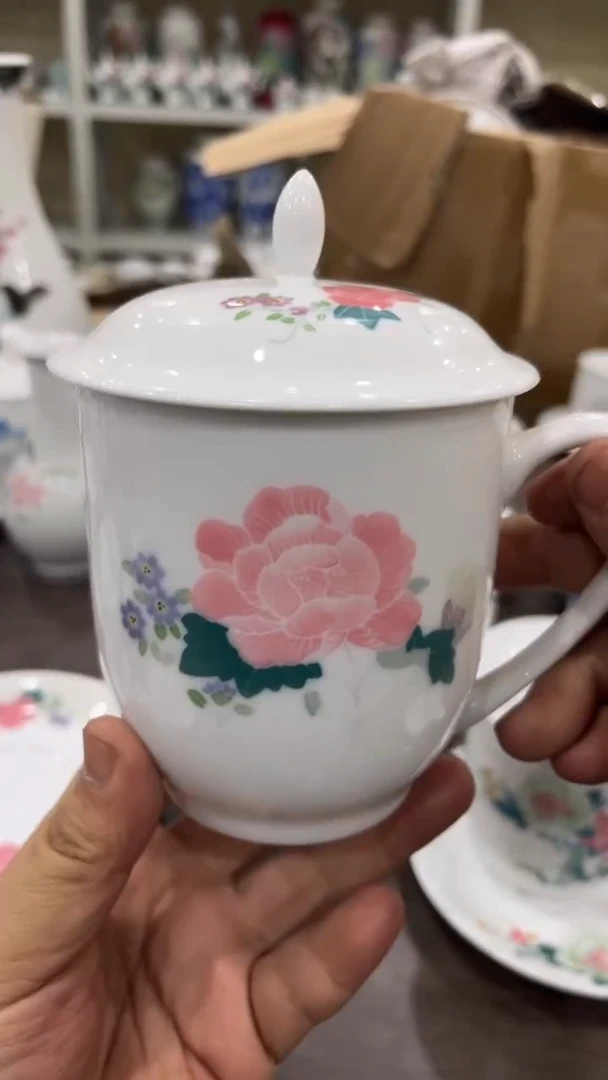 芙蓉花湖南醴陵釉下五彩陶瓷
