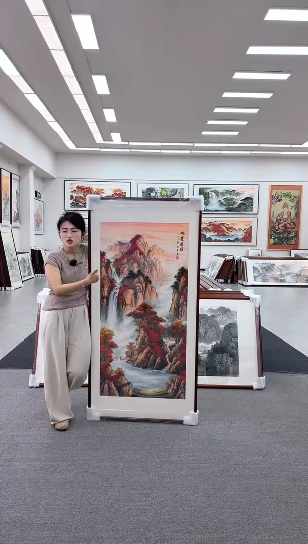 国画手绘  鸿运当头  172*85