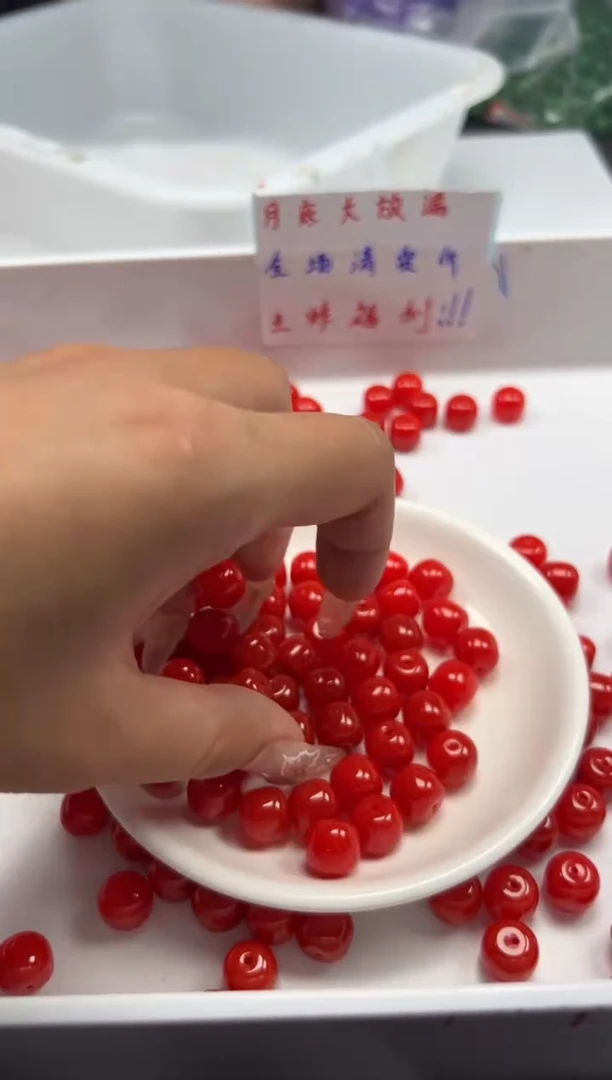 南红玛瑙未镶嵌颈饰w1405南红老型11*10mm*4颗