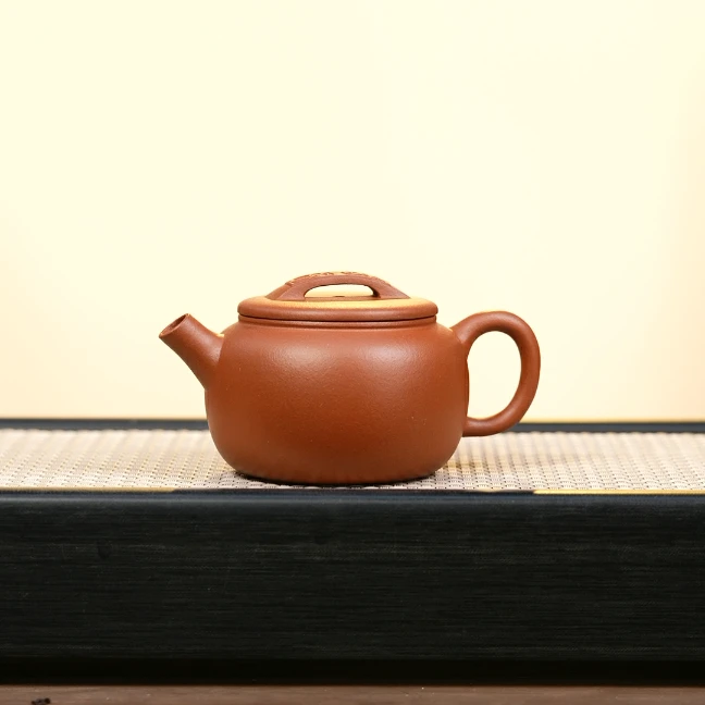 石鼓汉瓦壶 桔红泥 YST