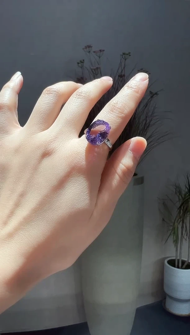 【闪购商品】水晶戒指银S925镶嵌17】多样性发其一
