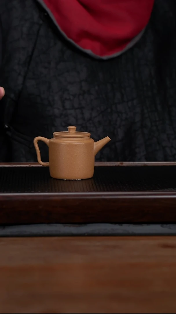茶壶紫砂120cc黄龙山原矿段泥汲直5