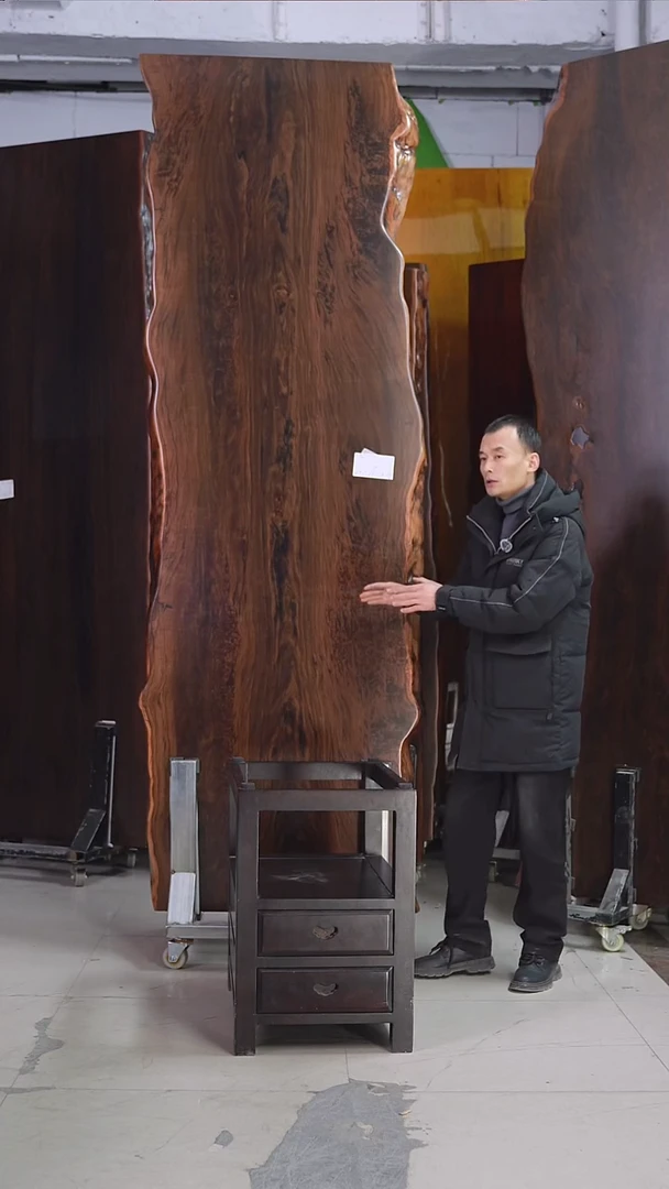 AD-647大叶紫檀281.5*86*8加黑柜体支架*2